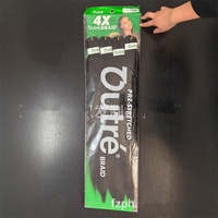Échantillon Gratuit en Gros - Extensions de Cheveux Synthétiques Pré-Étirées de 41 Pouces, 165g, Tissage Simple, Tresses Jumbo au Crochet