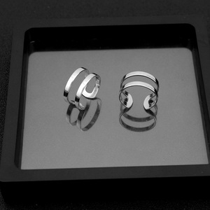 2026 Double-layer Parallel Band Design Simple Stainless Steel <b>Ring</b> Unisex's <b>Adjustable</b> <b>Rings</b> Fashion Jewelry For Daily Wear - Product Image 4