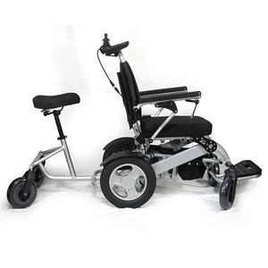Remorque de chariot d'attachement de fauteuil roulant pour le gardien ou le membre de la famille ou l'ami pour sortir avec le cavalier de fauteuil roulant ensemble - Product Image 4