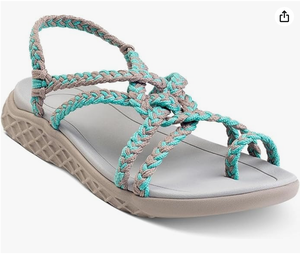 <span class=keywords><strong>Sandales</strong></span> d'été pour <span class=keywords><strong>femmes</strong></span> à lacets et brides croisées, confortables, avec soutien <span class=keywords><strong>de</strong></span> la voûte plantaire, imperméables, pour la marche, la <span class=keywords><strong>randonnée</strong></span>, les voyages, la plage et le bord <span class=keywords><strong>de</strong></span> la piscine, motif floral - Product Image 2