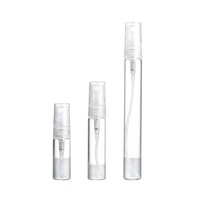 Flacon vaporisateur de parfum d'ambiance en verre, 2 ml et 5 ml, écologique, portable, mini, rechargeable, durable, avec bouchon en caoutchouc