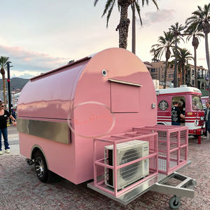 Petite Remorque Alimentaire Entièrement Équipée, Chariot à Café, <span class=keywords><strong>Foodtruck</strong></span> Mobile, Café Ambulant avec Cuisine Complète, États-Unis - Product Image 1