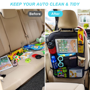 Car Backseat Organizer Waterproof and Durable Car <b>Seat</b> Organizer Kick Mats Muti-Pocket Back <b>Seat</b> <b>Storage</b> Bag - Product Image 4