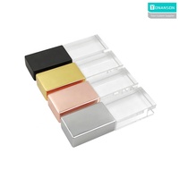 YONANSON - Memoria USB 2.0/3.0 de Cristal al por Mayor, con Logotipo Personalizado, Regalo de Boda, Pendrive de Cristal con Luz LED