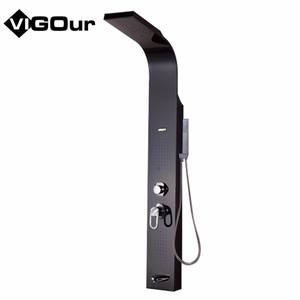 Panel de Ducha Termostático de Lluvia y Vapor de Acero Inoxidable 304 Pulido con Columna y Grifos - Product Image 5