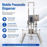 Homogénéisateur mobile pneumatique portable de laboratoire à cisaillement élevé pour dispersion