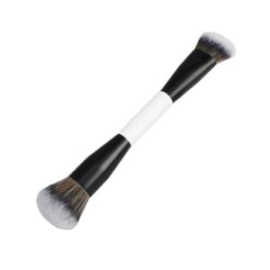 Set de Brochas de Maquillaje de Doble Punta Personalizadas, Brochas de <span class=keywords><strong>Fibra</strong></span> Doble para Base, Colorete y Polvo, Herramientas de Belleza Profesionales - Product Image 3