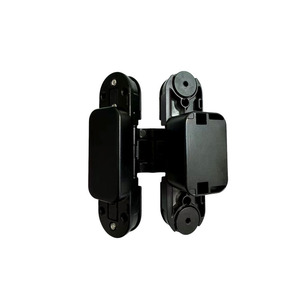 Charnière dissimulée réglable à ouverture à 180 degrés vers l'extérieur, charnière de porte cachée en alliage de zinc, design minimaliste pour porte en bois - Product Image 3