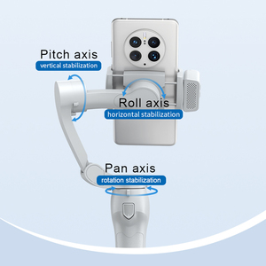 ที่วางโทรศัพท์ระบบติดตามใบหน้า,ไม้กันสั่น<span class=keywords><strong>3</strong></span>แกนพร้อมไฟ Led และชุดไมโครโฟนสำหรับถ่ายภาพ - Product Image 5