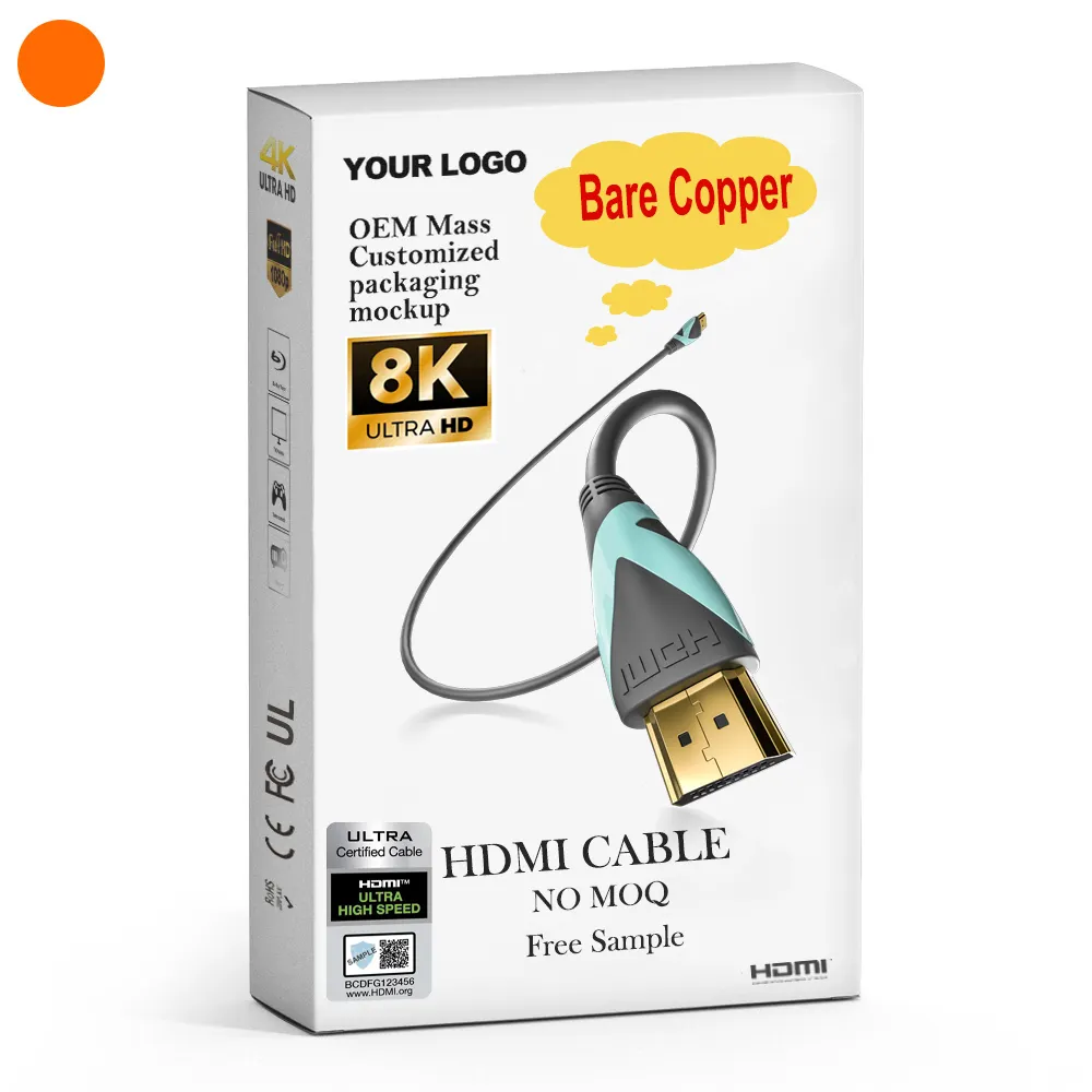 Ultra Premium High Speed 3m 5m V21 4K 2.0 0.5 1 1.5 2 3 5 6.5 8 10 15 20 21 30 50 100 M Meter 8K 2.1 A HDMI Male To Male Cable