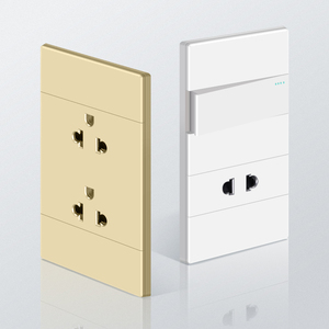 Nuovo 16A 220V noi interruttore a parete Standard con luci 118 e bianco grande pannello PC USB tipo <span class=keywords><strong>C</strong></span> per uso domestico - Product Image 4