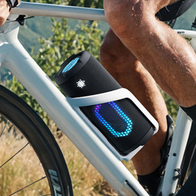 40W IP67 Waterproof Outdoor Portable for Bluetooth Speakers with RGB LED HiFi Stereo TWS for Bike Home Party Fabric Cover