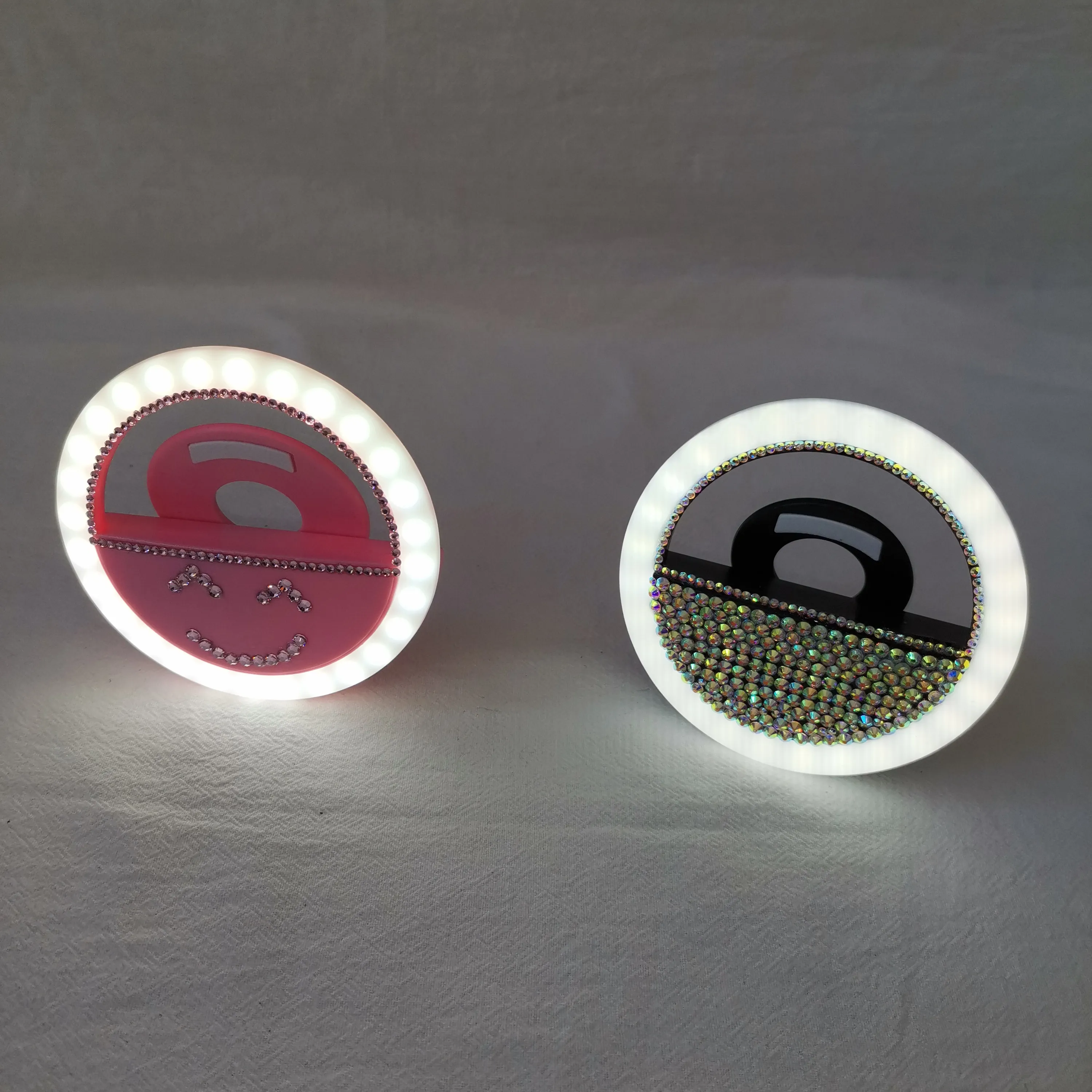 블링 재고 충전식 LED 링 채우기 조명 휴대 전화 메이크업 사진 빛 셀카 led 링 라이트 라이브 스트림