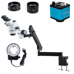 Continua 3.5X-90X Zoom aumento ya longitud Focal inspección cámara VGA Trinocular estéreo microscopio del teléfono celular de <span class=keywords><strong>re</strong></span> - Product Image 1