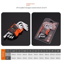 Riley Factory Direct Supply Plum Blossom Hexagon Socket 9-Piece Set Long Star Shaped Rice Wrench for Repair Hand-Power Source