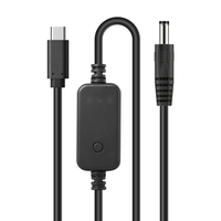 Kabel Pengisian Cepat 60W USB-C ke Dc5525 PD 3A Trick Trigger Charging Line Tegangan Dapat Diatur 5V9V12V15V20V