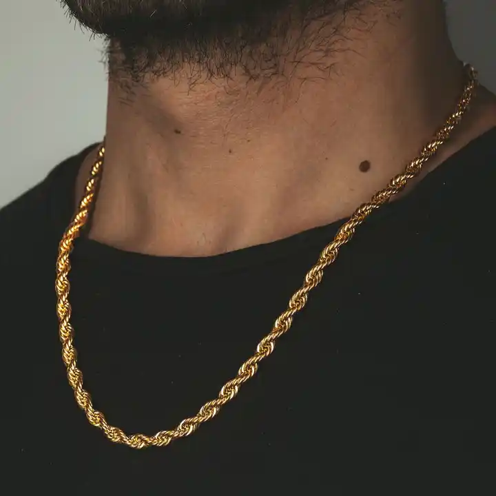 18K Pure Solid Gold Chains - Real 1.5mm Diamond Cut Necklace –  peardedesign.com