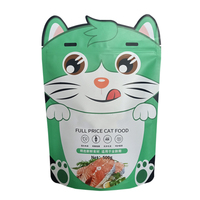 Logo personnalisé écologique 2kg 5kg 10kg fond plat gousset latéral chat chien sacs d'emballage alimentaire pour animaux de compagnie avec fermeture éclair