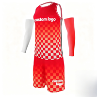 Jersey Basket OEM Logo Kustom Bahan Lembut Nyaman Set Jersey Latihan Pertandingan