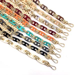 Accesorios de bolso DIY personalizados, cadena cruzada con correa de hombro ensamblada de acrílico metálico, Gargantilla antipérdida para teléfono de esquí, Correa con cuentas - Product Image 5