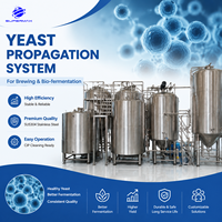 Cuve de propagation de levure en acier inoxydable 304/316L personnalisée avec aération et contrôle de la température pour la culture de la levure de brasserie