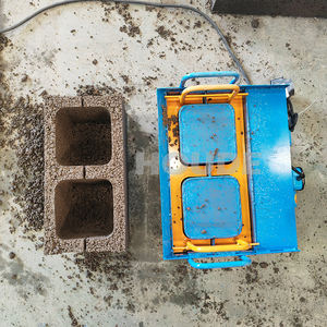 Desain Blok Beton Berongga <span class=keywords><strong>3</strong></span> Lubang di Bagian Bawah, Sistem Interlock, untuk Pembuatan Batu Bata Paving Semen Mini 6 Inci untuk Penggunaan Rumah Tangga - Product Image 6