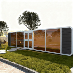 Contenedor expandible de diseño moderno de lujo, casa prefabricada al aire libre, panel de acero y sándwich, cabina de manzana para vivir y trabajar - Product Image 2