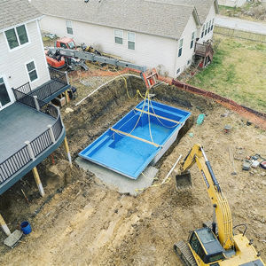 Piscine rectangulaire préfabriquée haut de gamme, faible entretien, grande piscine en fibre de verre personnalisée avec marches - Product Image 2