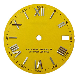 Großhandel Custom S Logo Roman Scale Echte Nagel uhr Gesichter Kalender fenster NH35/36 Uhrwerk Blaues Zifferblatt für Rolex Seiko