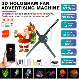 <span class=keywords><strong>Projecteur</strong></span> de ventilateur <span class=keywords><strong>holographique</strong></span> P65 65 cm pour <span class=keywords><strong>Halloween</strong></span>, 2000x1536 3D, luminosité 2200 nit, application multi-OS, affichages festifs intérieurs OEM - Product Image 2