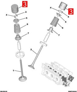 Новый оригинальный клапан-толкатель (INA) двигателя <span class=keywords><strong>2</strong></span>.0 для Peugeot 307/308/408/508 и Citroen C4/C5, номер детали OE 0942G3 - Product Image 6