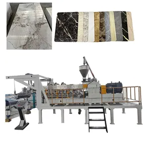 Factory Supplier UV board decoration lamination wall panels Artificial PVC Marble Sheet Machine