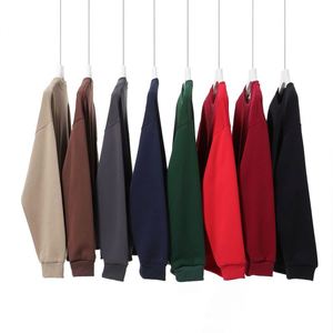 H5488 Ventes chaudes automne-hiver, sweat-shirts à col rond en coton mélangé 450 g/m² doublés de polaire Silver Fox - Product Image 2