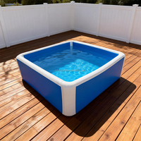 Piscines pliables portables pour intérieur/extérieur, en tissu Drop Stitch, en mètres ou sur mesure, pour adultes et enfants, pour usage familial