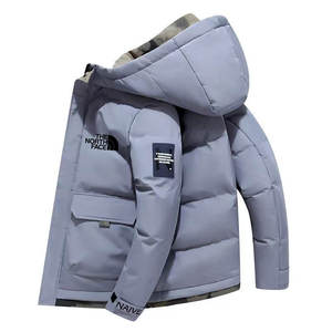 Set Giacca e Pantaloni Invernali Leggeri da Uomo 2024, Personalizzabile, Vendita all'Ingrosso, Moda Casual da Strada, Tessuto in Tela, Chiusura con Cerniera - Product Image 4