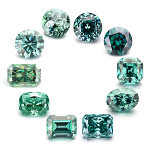 Starsgem Fancy Green Color 3*5-9*11mm Corte radiante Moissanite verde - Product Image 5