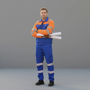 Custom Made <b>top</b> quality Hi Vis <b>Reflective</b> LED Flash Waterproof 100% Polyester Safety Clothing Construction Coveralls - Product Image 5