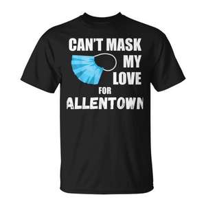 Je ne peux pas dissimuler mon amour pour Allentown T-Shirt 2020 - Product Image 1