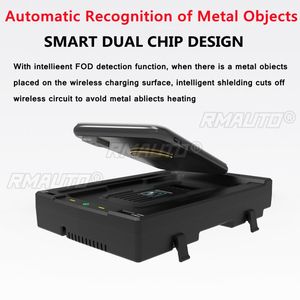 Cargador inalámbrico para coche de 15W, carga rápida dual USB QC3.0 tipo C para Toyota Highlander/Crown Kluger 2022 - Product Image 6
