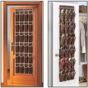 24 Pockets Over Door <b>Shoe</b> Hanger Bag Underwear Socks Sloset Storage Organize Closet Holder for <b>Shoe</b> - Product Image 2