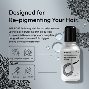 Suero Oscurecedor de Cabello Sin Tintes Greyverse Capixyl Tónico para el Cuero Cabelludo para Cabello Blanco Prematuro 100% Libre de PPD - Product Image 1