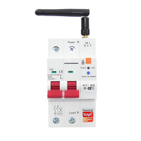 Interrupteur intelligent Wi-Fi FY850 avec contrôle par application, détection de fuite, haute puissance, ABS+PC blanc pour la maison