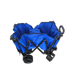 <b>Wagons</b> <b>Carts</b> Foldable Lightweight Steel Frame Big Wheels Adjustable Handle Camping Gardening Beach Outdoor Durable - Product Image 3