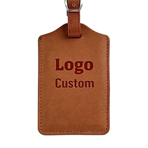 Premium Custom Luggage Tag for Travel High Quality PU Leather Suitcase Tags for Trip Wedding Promonitons - Product Image 4