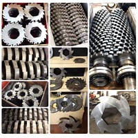 Broyeur industriel automatique à double arbre pour métaux, ferraille, acier, alliage d'aluminium, pneus usagés, recyclage des déchets 300-3000kg/h
