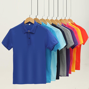Hombres de alta calidad <span class=keywords><strong>para</strong></span> Polo Logo personalizado Longitud corta Algodón Tela en blanco Botón 3D Serigrafía <span class=keywords><strong>para</strong></span> Polo Camisetas - Product Image 1