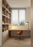 Table d'étude modulaire en bois avec étagère-Bibliothèque Bureau avec bibliothèque intégrée