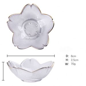 Plato de Vidrio con Diseño de Flor de Cerezo para Salsas, Salsos y Especias - Product Image 2