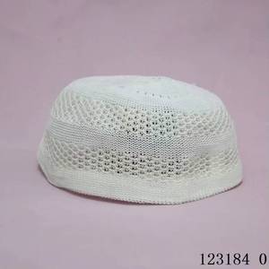 2023 New Design Fully Embroidered Adult Worship Islamic Men's Outdoor Prayer Felt <b>Hat</b> - Product Image 2