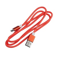 Grosir kabel data pengisian cepat mikro V8 kepang nilon untuk ponsel 3ft 6ft 10ft logo kustom